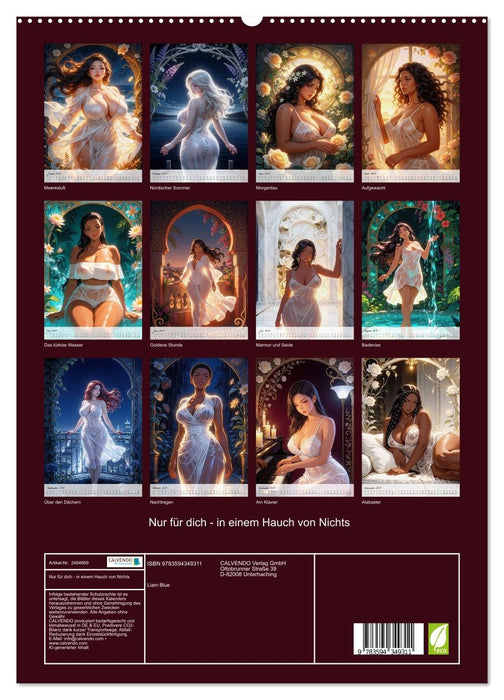 Nur für dich - in einem Hauch von Nichts (CALVENDO Premium Wandkalender 2027)