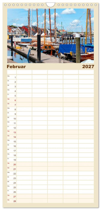 Bezauberndes Flensburg (CALVENDO Familienplaner 2027)
