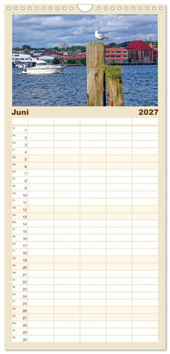 Bezauberndes Flensburg (CALVENDO Familienplaner 2027)