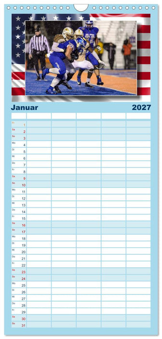 American Football - Kickoff (CALVENDO Familienplaner 2027)