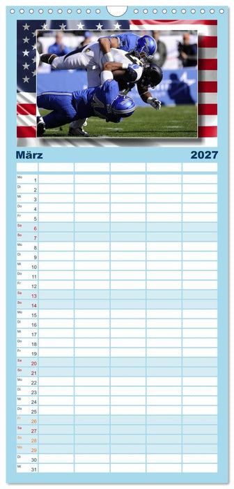 American Football - Kickoff (CALVENDO Familienplaner 2027)