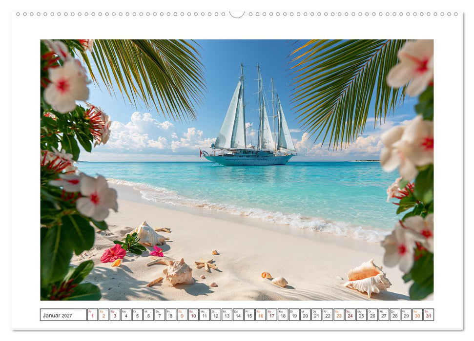 Karibische Träume (CALVENDO Wandkalender 2027)