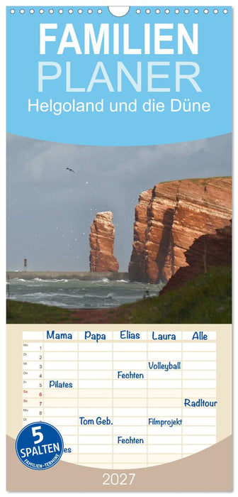 Helgoland und die Düne (CALVENDO Familienplaner 2027)