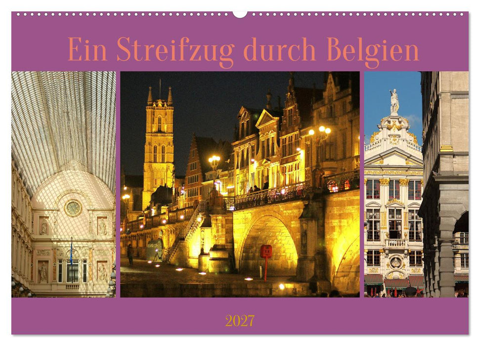 Ein Streifzug durch Belgien (CALVENDO Wandkalender 2027)