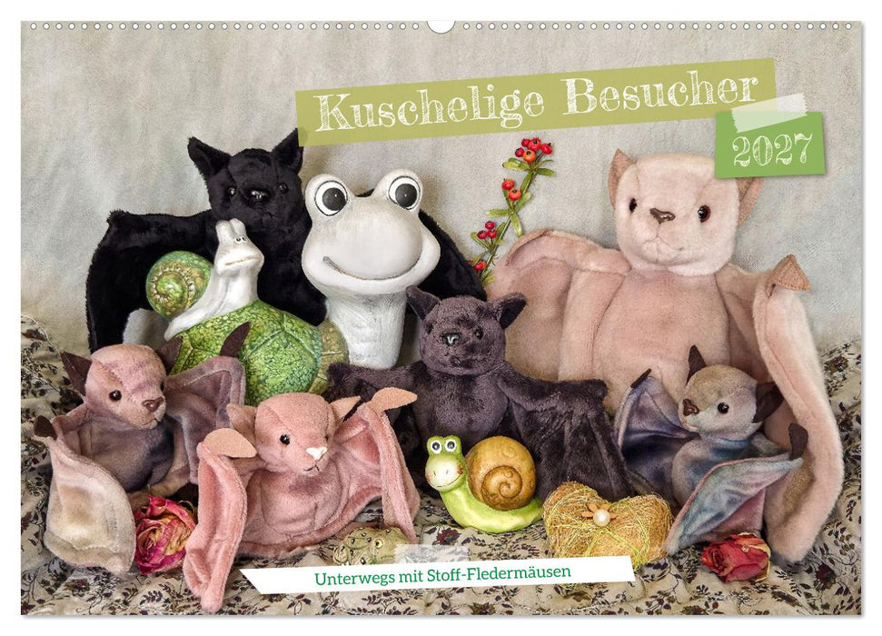 Kuschelige Besucher - unterwegs mit Stoff-Fledermäusen (CALVENDO Wandkalender 2027)