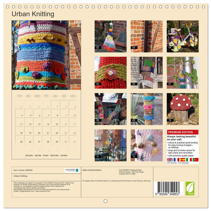 Urban Knitting (CALVENDO Monthly Calendar 2027)