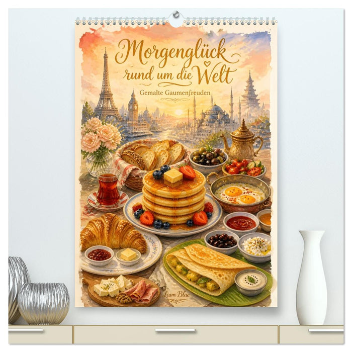 Morgenglück rund um die Welt - Gemalte Gaumenfreuden (CALVENDO Premium Wandkalender 2027)