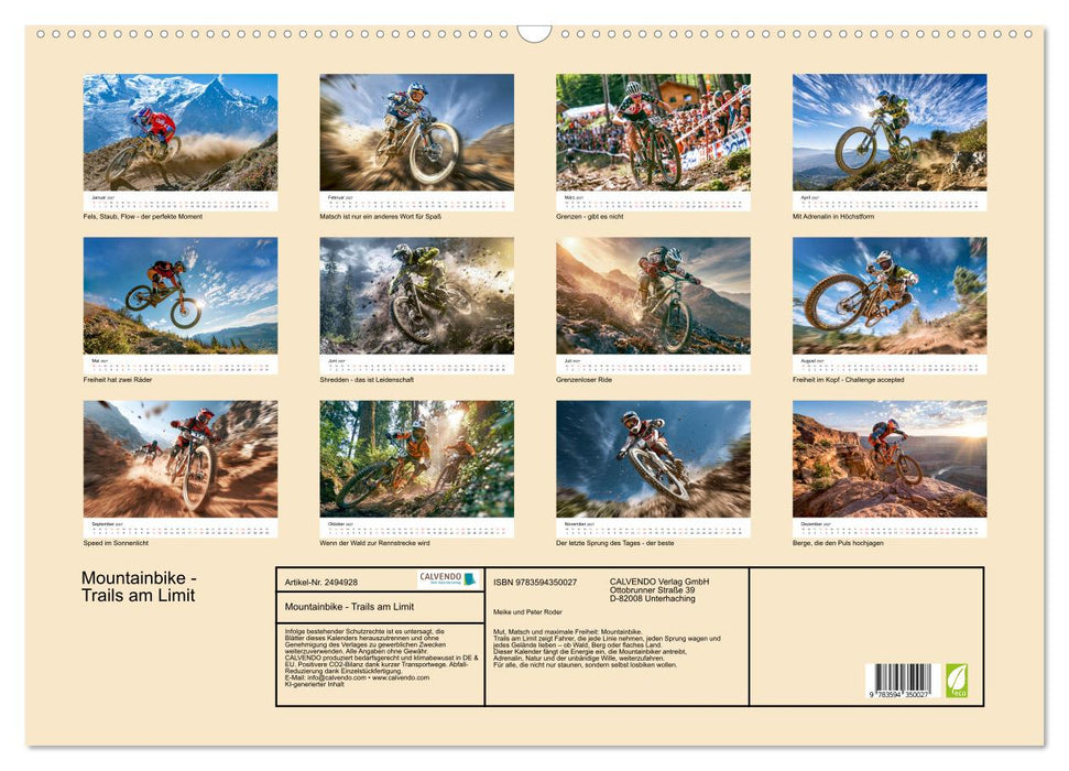 Mountainbike - Trails am Limit (CALVENDO Wandkalender 2027)