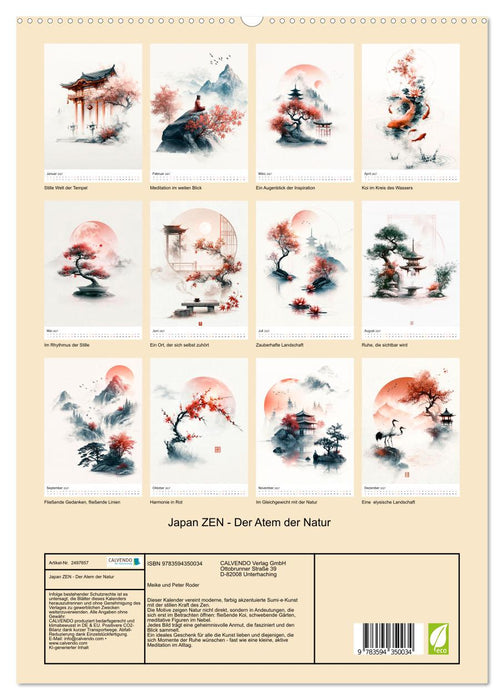 Japan ZEN - Der Atem der Natur (CALVENDO Premium Wandkalender 2027)