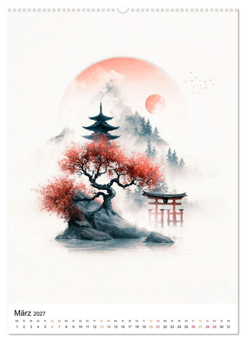 Japan ZEN - Der Atem der Natur (CALVENDO Premium Wandkalender 2027)