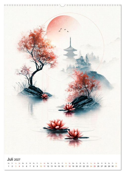 Japan ZEN - Der Atem der Natur (CALVENDO Premium Wandkalender 2027)