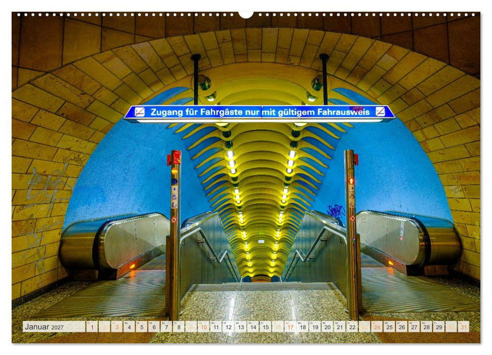 Ruhrbahn: U Linien verbinden (CALVENDO Premium Wandkalender 2027)