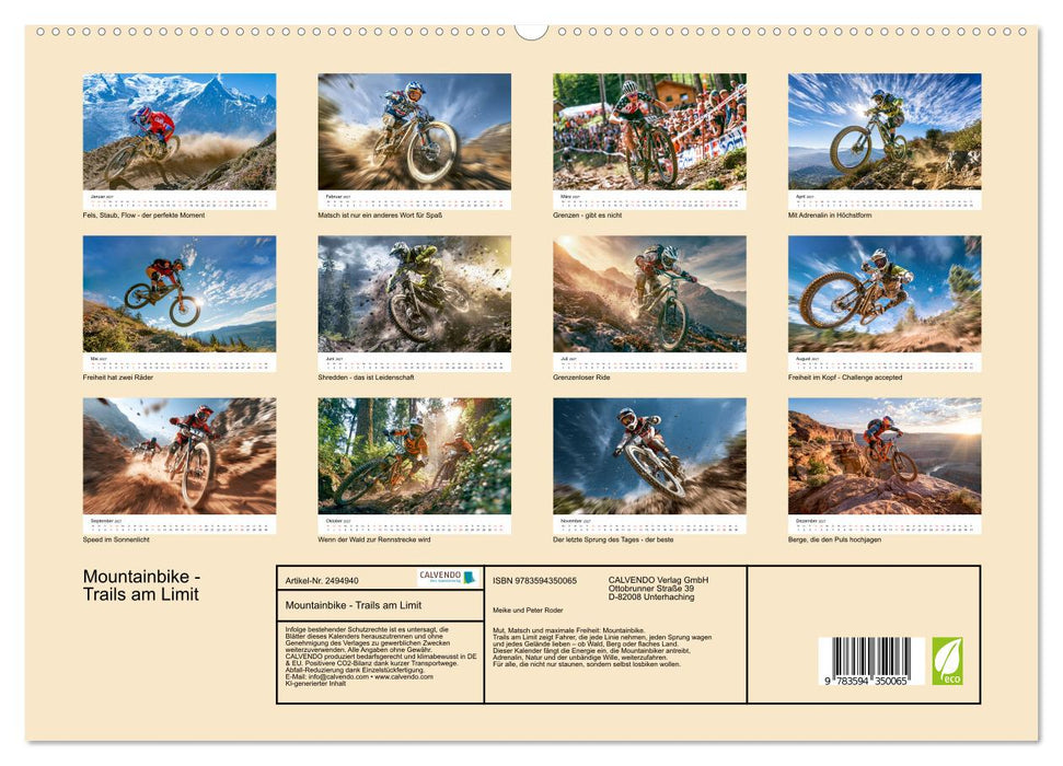 Mountainbike - Trails am Limit (CALVENDO Premium Wandkalender 2027)