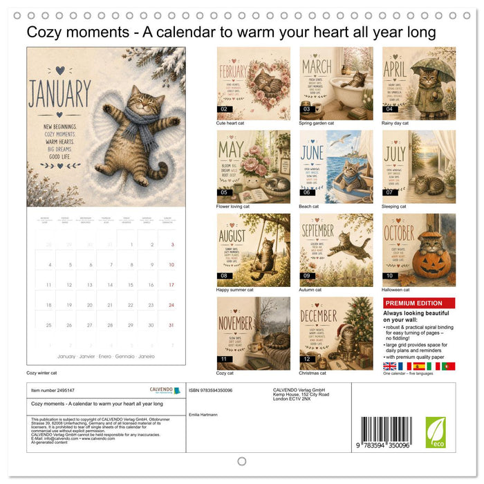 Cozy moments - A calendar to warm your heart all year long (CALVENDO Monthly Calendar 2027)