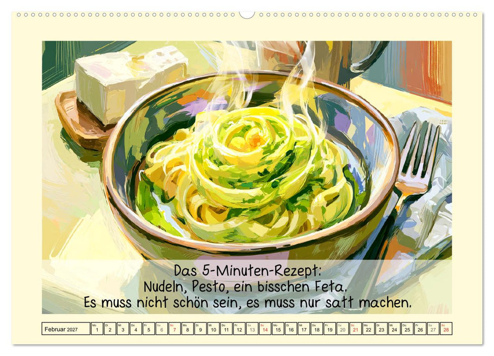 Humorvoller Guide. Wie man ohne Eltern überlebt (CALVENDO Premium Wandkalender 2027)