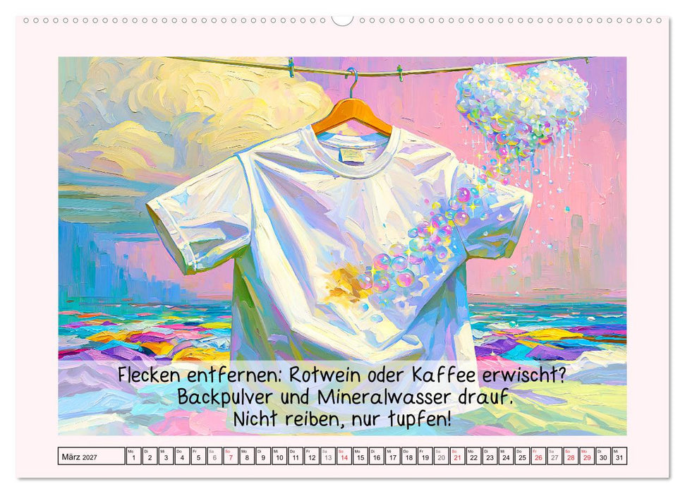 Humorvoller Guide. Wie man ohne Eltern überlebt (CALVENDO Premium Wandkalender 2027)