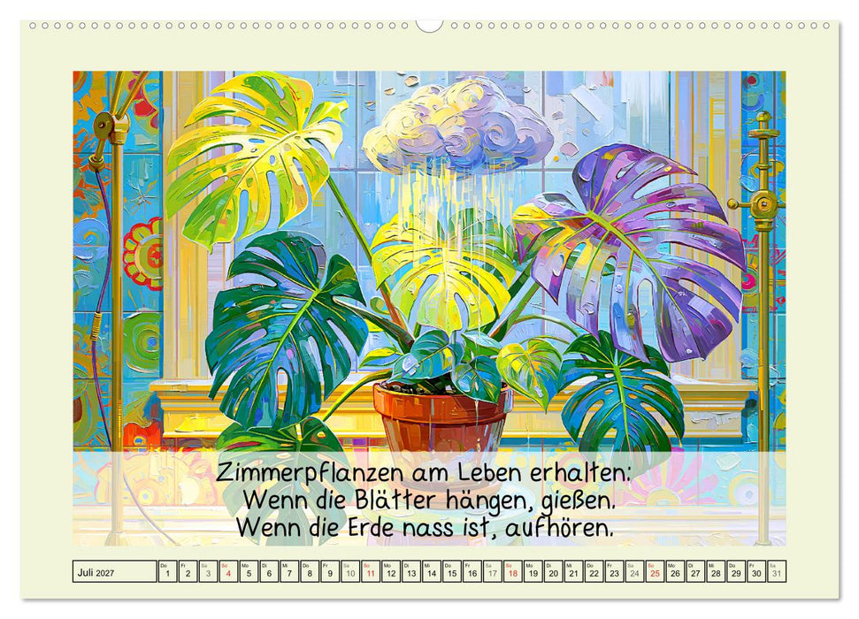 Humorvoller Guide. Wie man ohne Eltern überlebt (CALVENDO Premium Wandkalender 2027)