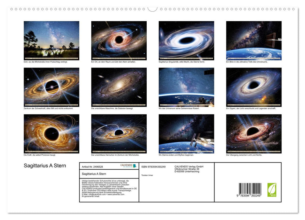Sagittarius A Stern (CALVENDO Premium Wandkalender 2027)