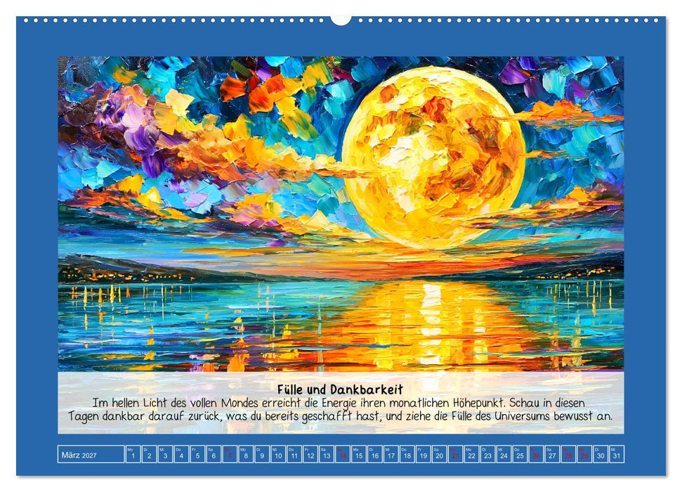 Im Rhytmus des Mondes. Kosmische Energie und Manifestation (CALVENDO Wandkalender 2027)