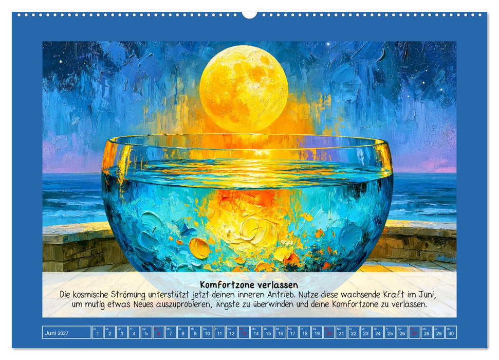 Im Rhytmus des Mondes. Kosmische Energie und Manifestation (CALVENDO Wandkalender 2027)