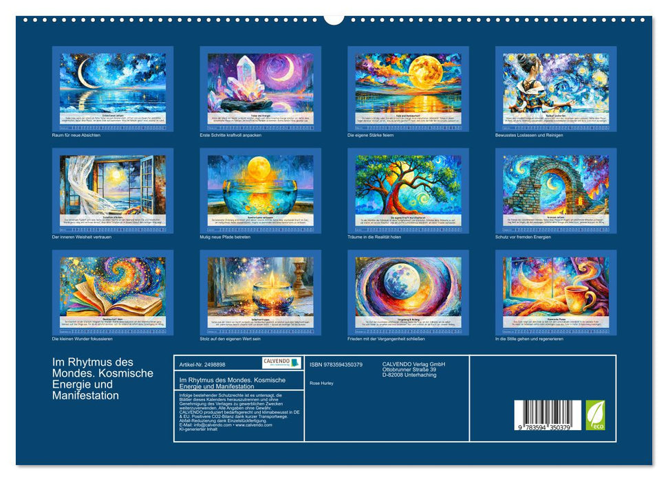 Im Rhytmus des Mondes. Kosmische Energie und Manifestation (CALVENDO Premium Wandkalender 2027)