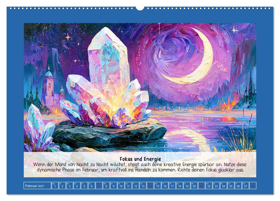 Im Rhytmus des Mondes. Kosmische Energie und Manifestation (CALVENDO Premium Wandkalender 2027)