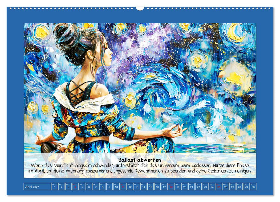 Im Rhytmus des Mondes. Kosmische Energie und Manifestation (CALVENDO Premium Wandkalender 2027)