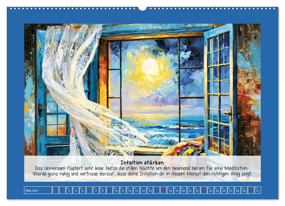 Im Rhytmus des Mondes. Kosmische Energie und Manifestation (CALVENDO Premium Wandkalender 2027)