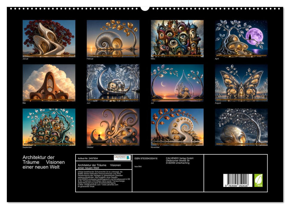 Architektur der Träume Visionen einer neuen Welt (CALVENDO Premium Wandkalender 2027)