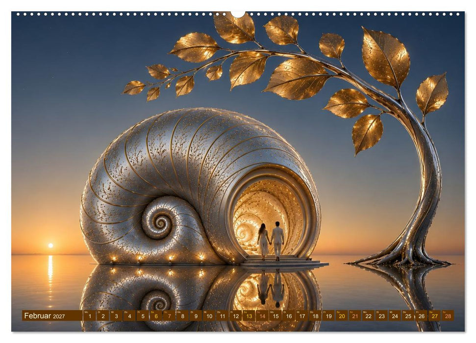 Architektur der Träume Visionen einer neuen Welt (CALVENDO Premium Wandkalender 2027)