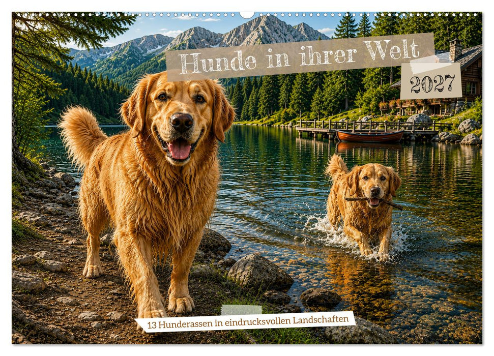 Hunde in ihrer Welt (CALVENDO Wandkalender 2027)
