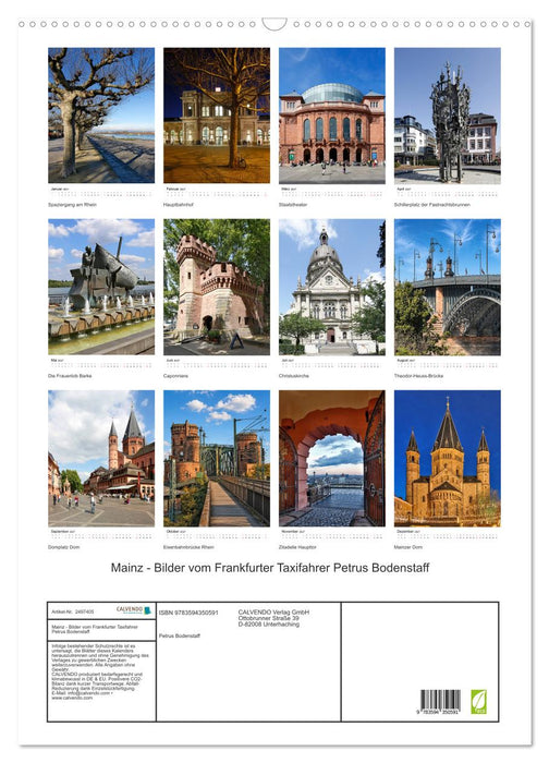 Mainz - Bilder vom Frankfurter Taxifahrer Petrus Bodenstaff (CALVENDO Wandkalender 2027)