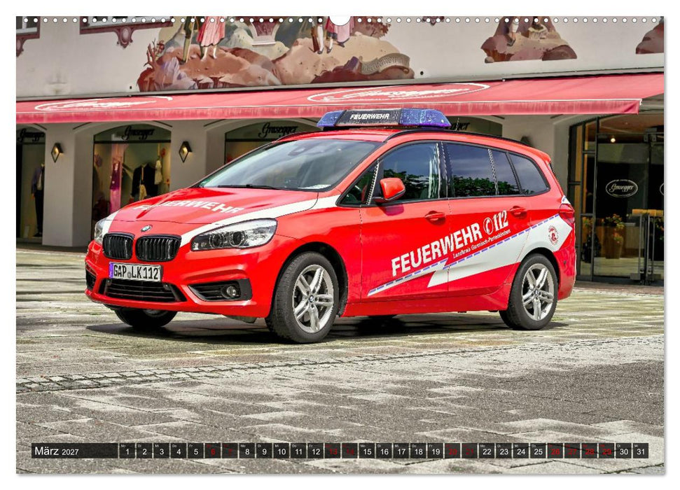 112 Fahrzeuge der Feuerwehr (CALVENDO Wandkalender 2027)