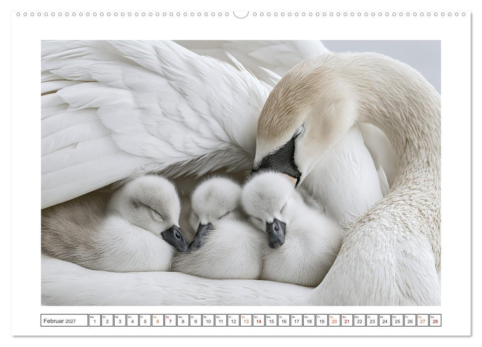 Magische Schwanenwelt (CALVENDO Premium Wandkalender 2027)