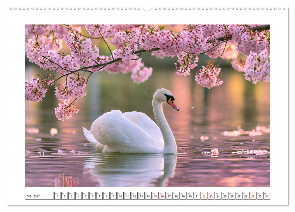 Magische Schwanenwelt (CALVENDO Premium Wandkalender 2027)