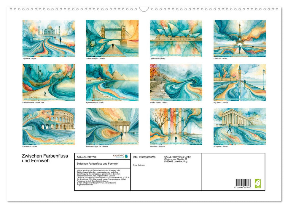 Zwischen Farbenfluss und Fernweh (CALVENDO Wandkalender 2027)