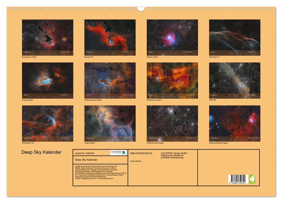 Deep Sky Kalender (CALVENDO Wandkalender 2027)