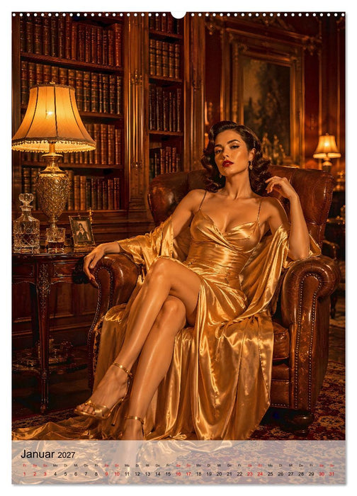 Golden Glamour Hollywood der 1950er (CALVENDO Wandkalender 2027)
