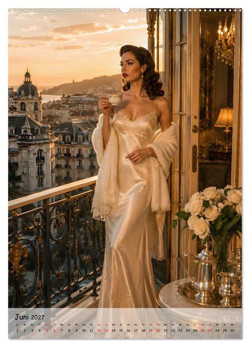 Golden Glamour Hollywood der 1950er (CALVENDO Wandkalender 2027)