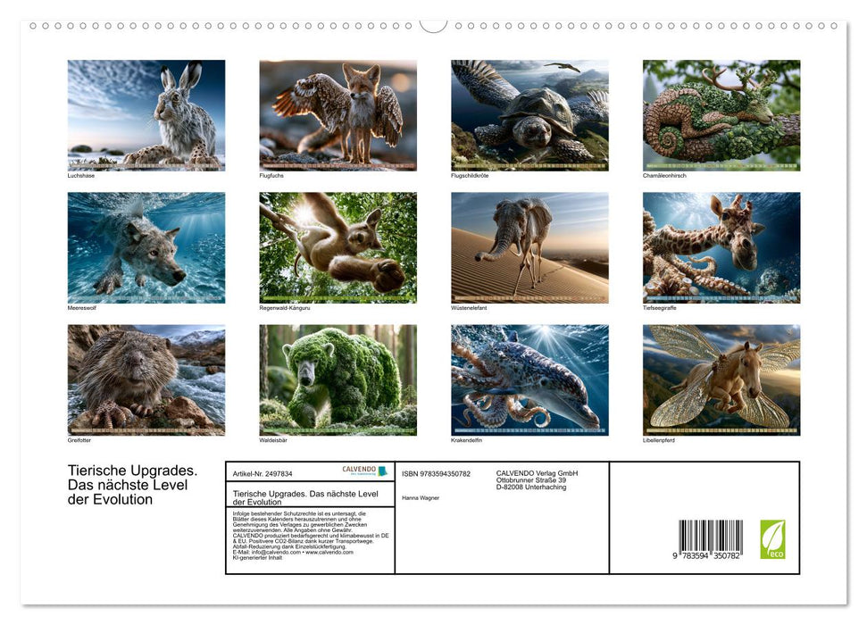 Tierische Upgrades. Das nächste Level der Evolution (CALVENDO Premium Wandkalender 2027)
