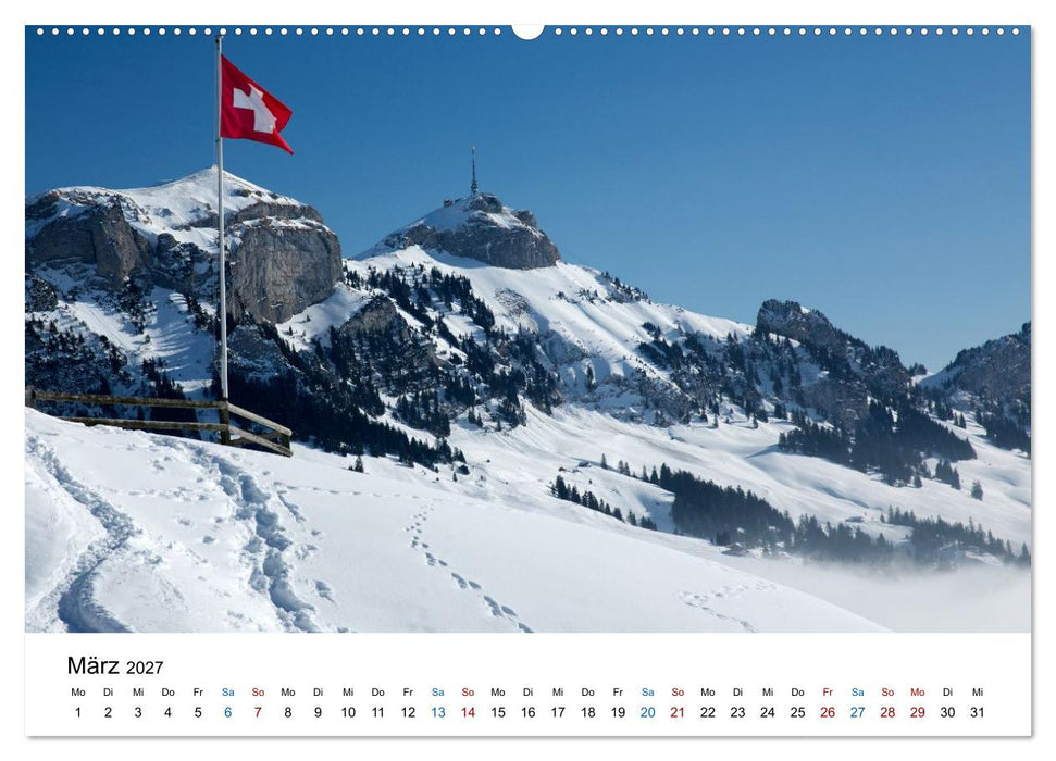 Alpstein und Säntis – Kleines Gebirge, ganz groß (CALVENDO Wandkalender 2027)