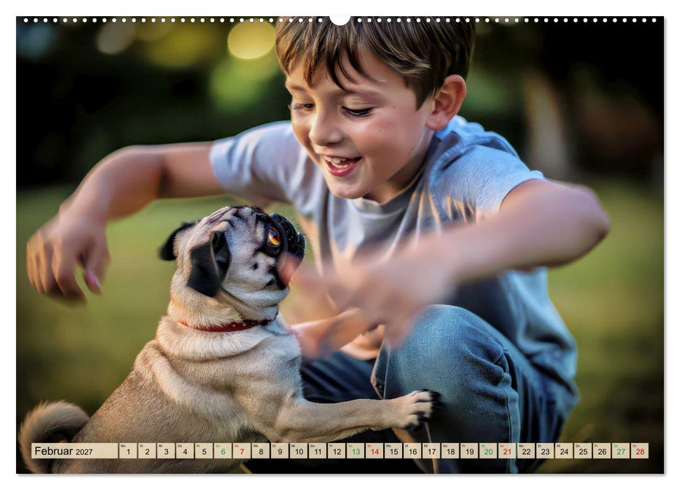 Der kleine Mops-Kalender (CALVENDO Wandkalender 2027)