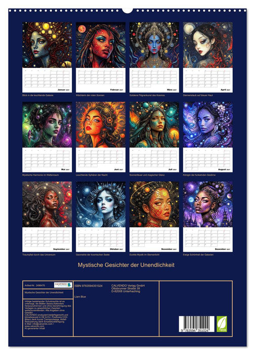 Mystische Gesichter der Unendlichkeit (CALVENDO Premium Wandkalender 2027)