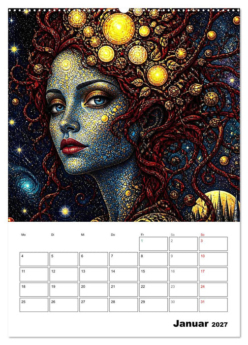 Mystische Gesichter der Unendlichkeit (CALVENDO Premium Wandkalender 2027)