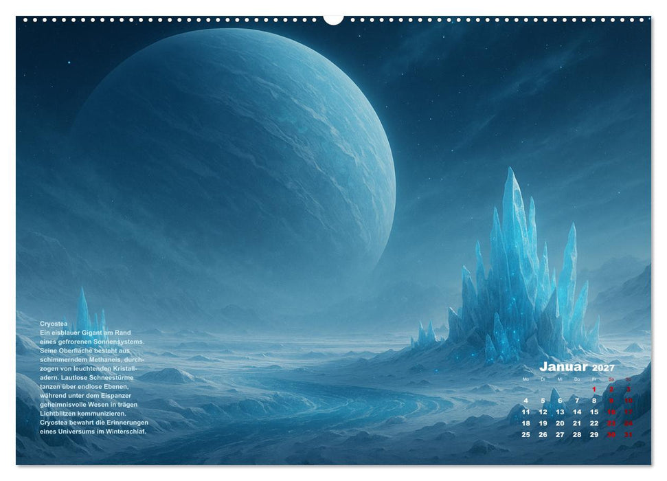 Phantastische Planeten (CALVENDO Wandkalender 2027)