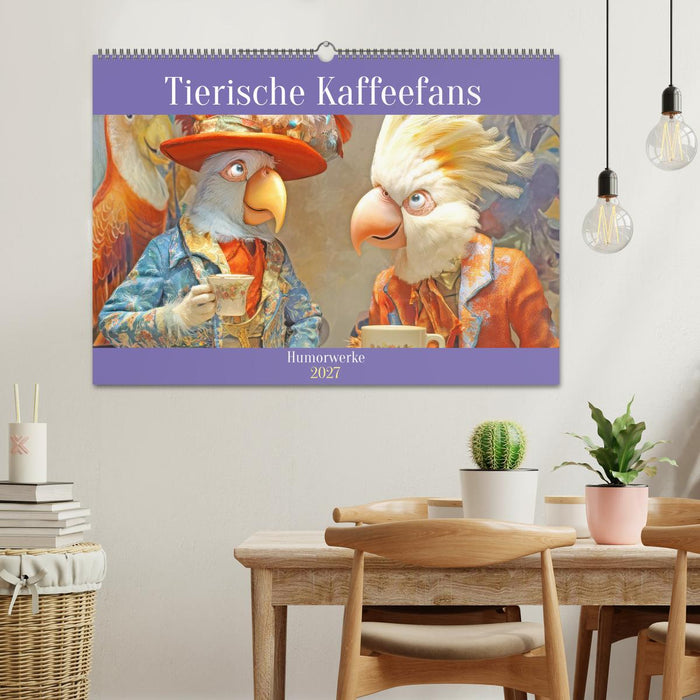 Tierische Kaffeefans - Humorwerke (CALVENDO Wandkalender 2027)