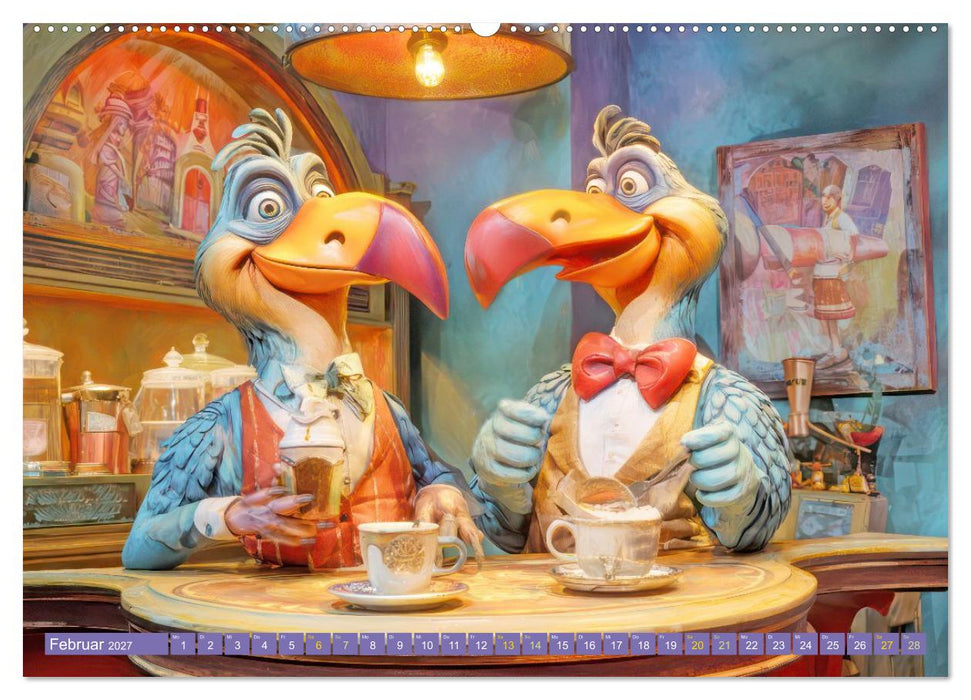 Tierische Kaffeefans - Humorwerke (CALVENDO Wandkalender 2027)