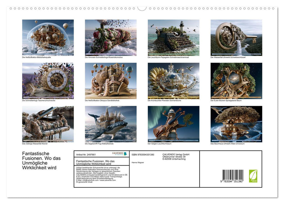 Fantastische Fusionen. Wo das Unmögliche Wirklichkeit wird (CALVENDO Premium Wandkalender 2027)