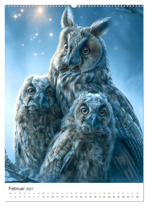 Im Bann der Eulen (CALVENDO Wandkalender 2027)