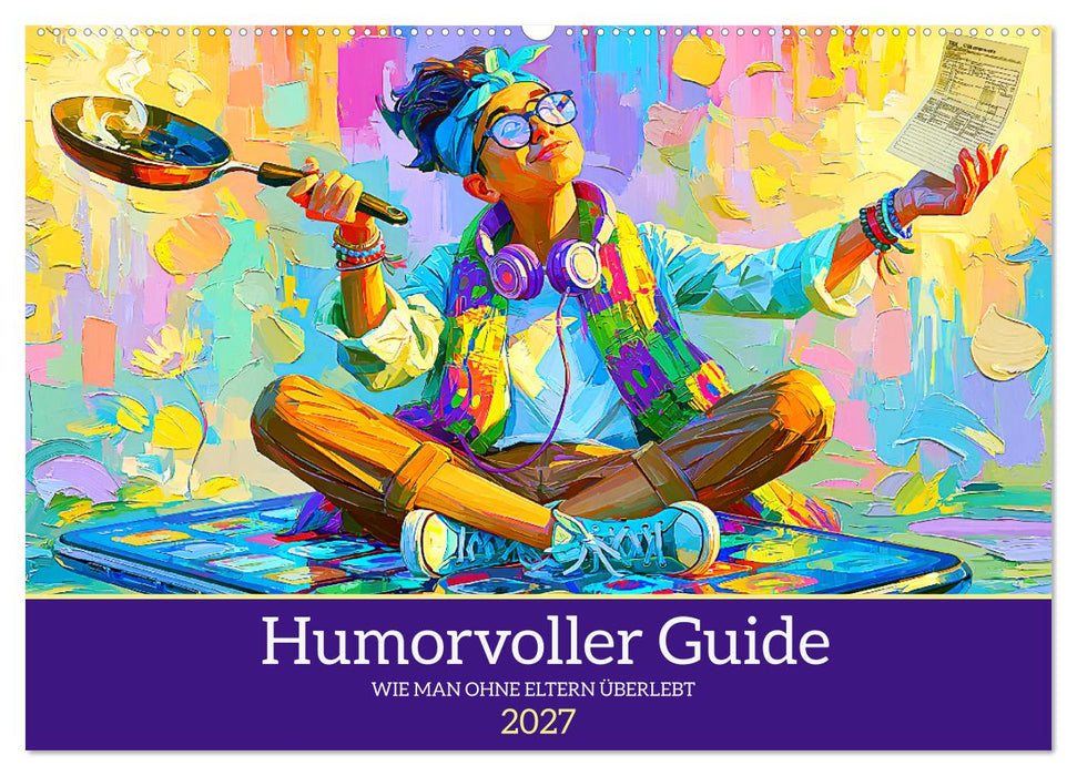 Humorvoller Guide. Wie man ohne Eltern überlebt (CALVENDO Wandkalender 2027)